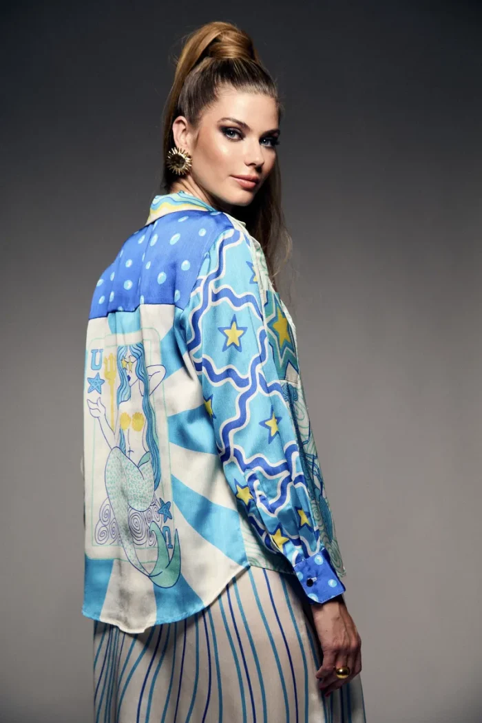 Mermaid Camisa Udoit para Mujer