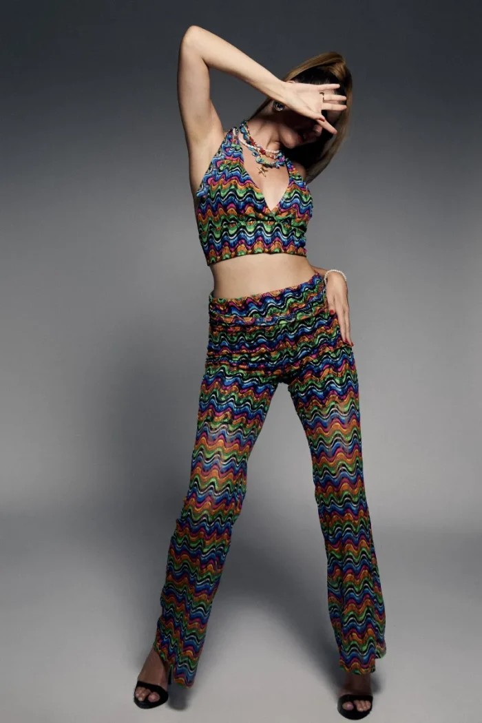 Rainbow TOP Udoit para Mujer