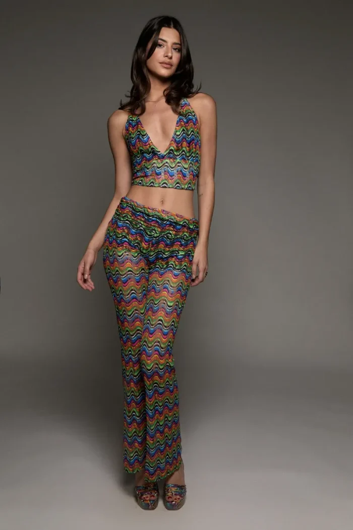 Rainbow TOP Udoit para Mujer