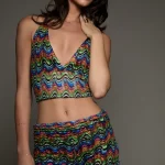 Rainbow TOP Udoit para Mujer