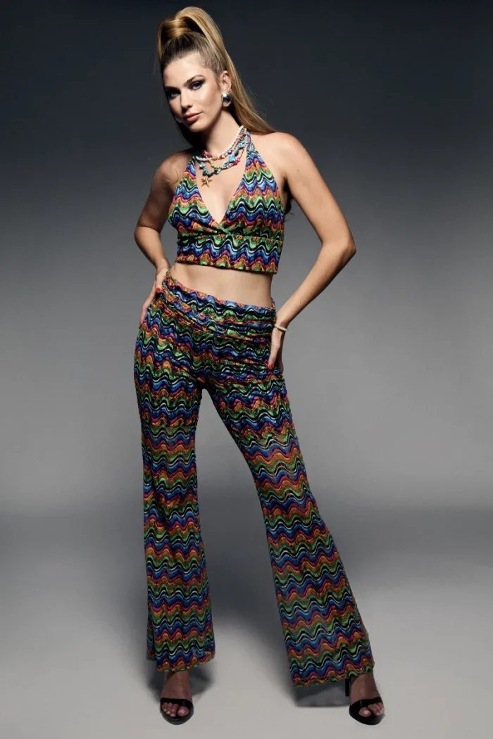 Rainbow TOP Udoit para Mujer