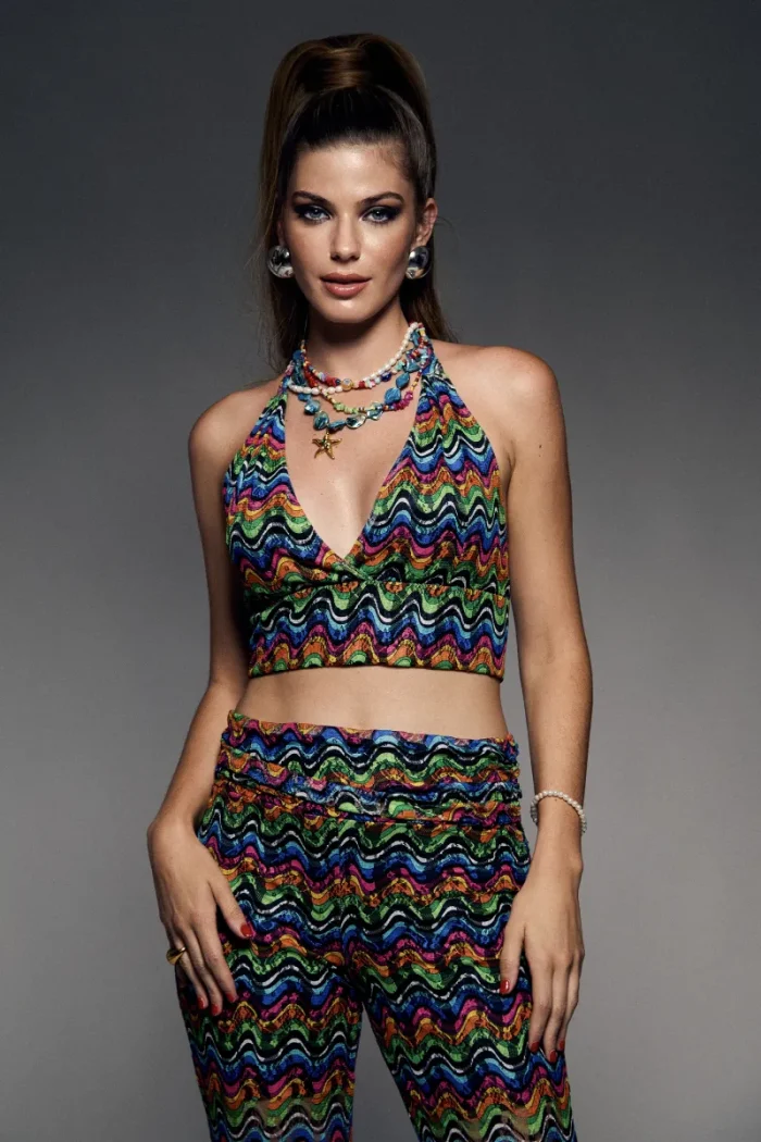 Rainbow TOP Udoit para Mujer